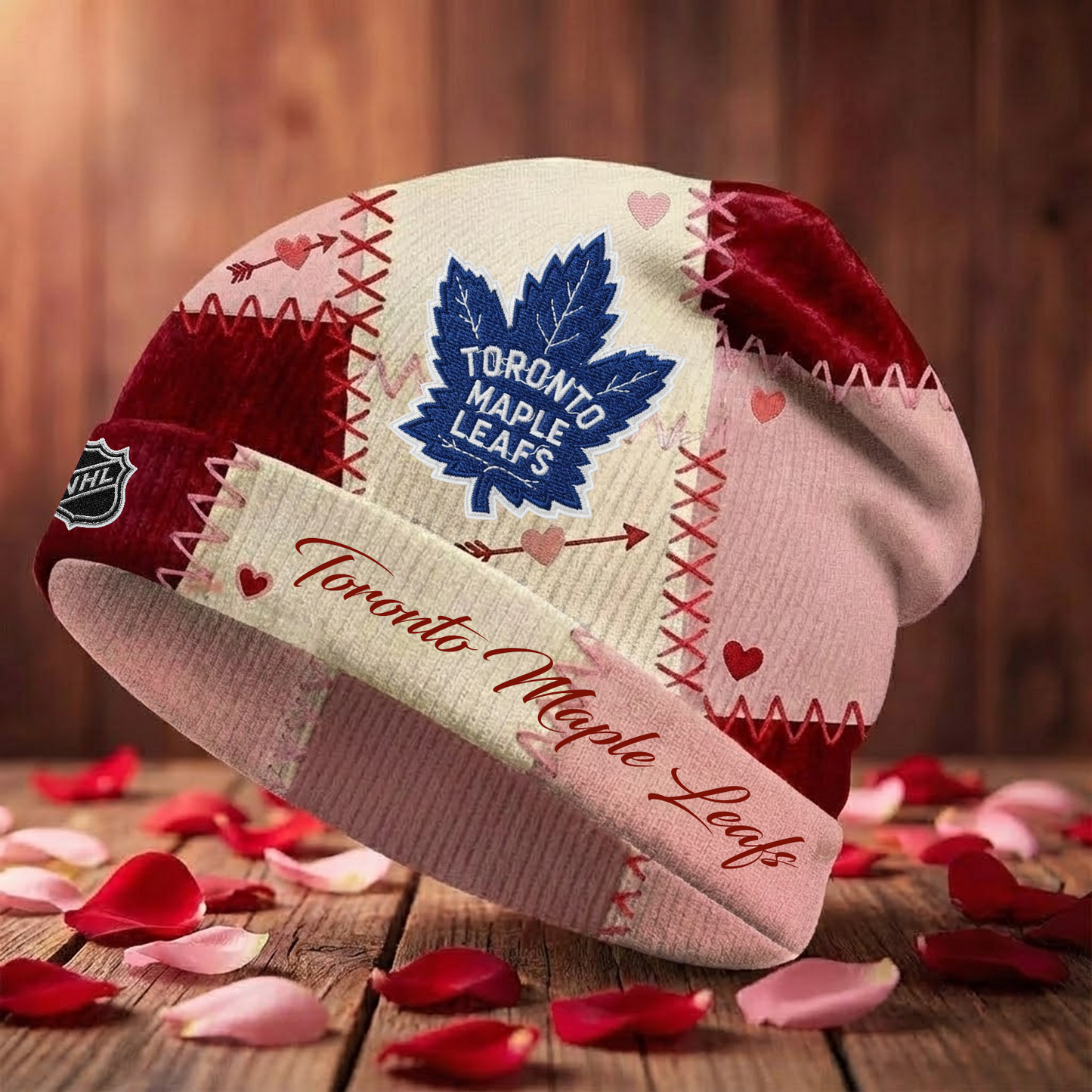 TOR X NHL Warm Hearts Beanie - Valentine Gift V1 NAK NHT