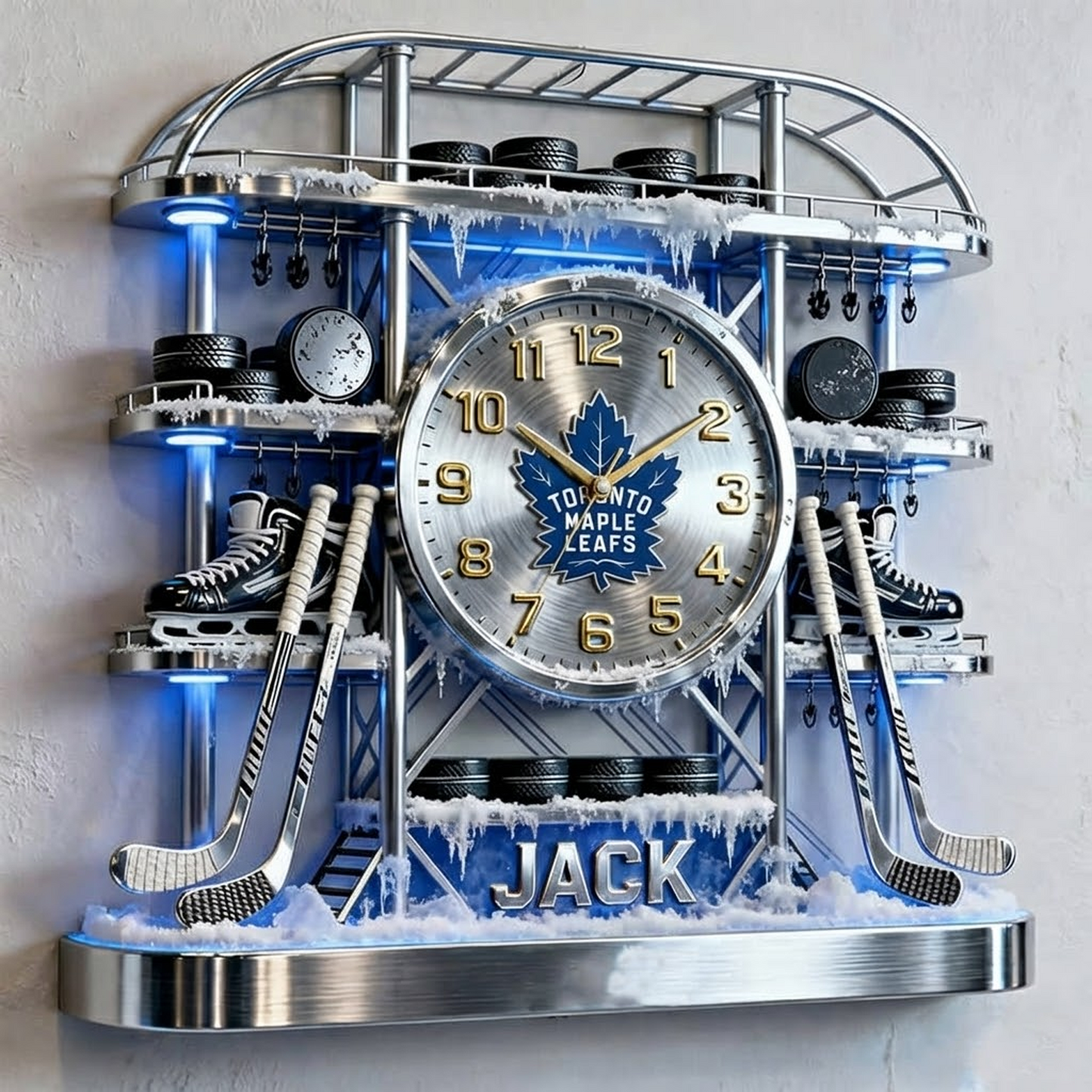 TOR X Personalized ice hockey arena tower themed clock NAK NHT