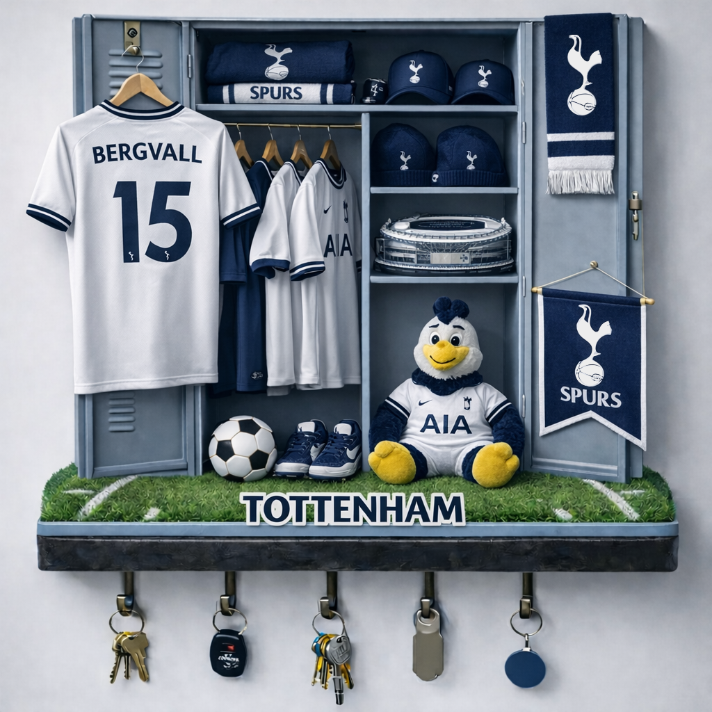 TOT x EPL Changing Room Personalized 3D Visual Effect Acrylic Key Holder DDT NTL