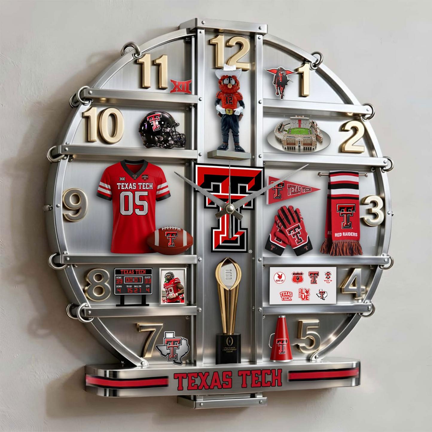 TT x MLB Home Decorative 3D Visual Effect Acrylic Wall Clock NAK CTKT