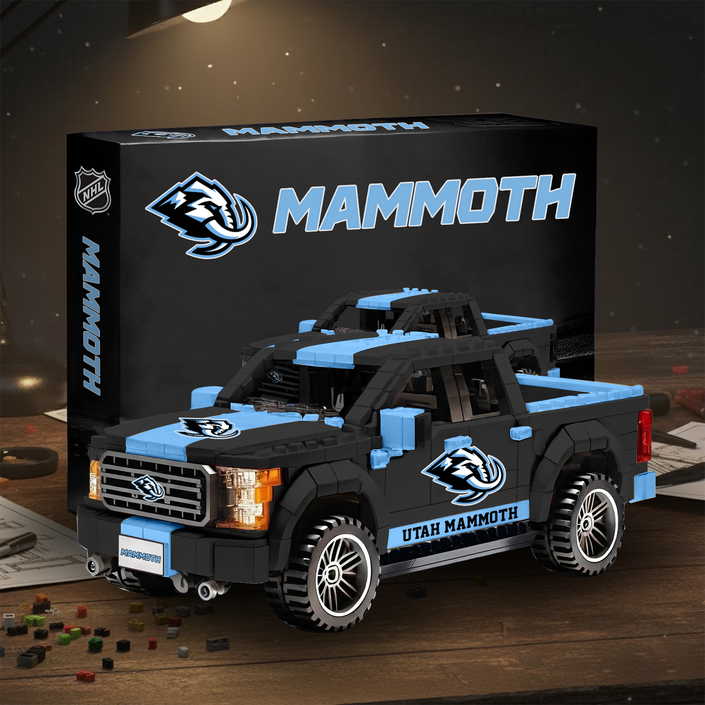 UM NHL 3D Racing Truck Model Building Block Set V2 NAK NHT