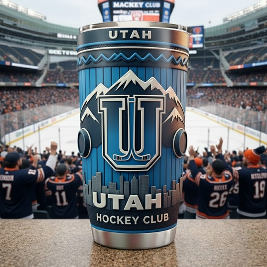 UTA X NHL mascot-shaped thermal mug NAK NHT