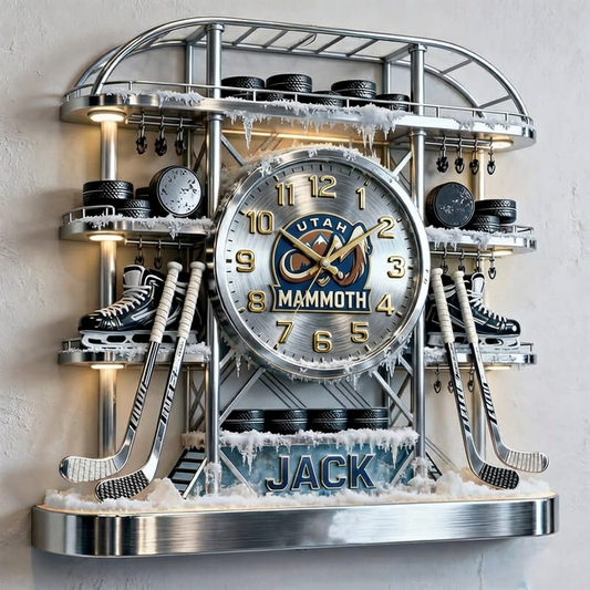 UTM X Personalized ice hockey arena tower themed clock NAK NHT
