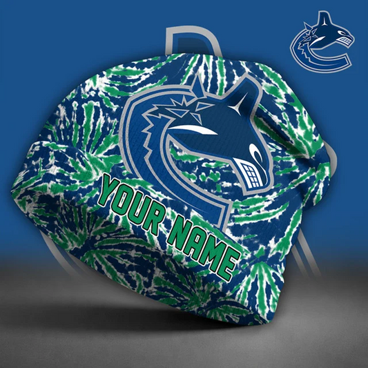 VAN X NHL Beanie Hat Custom Name Gifts For Fans - Limited Edition NAK NHT