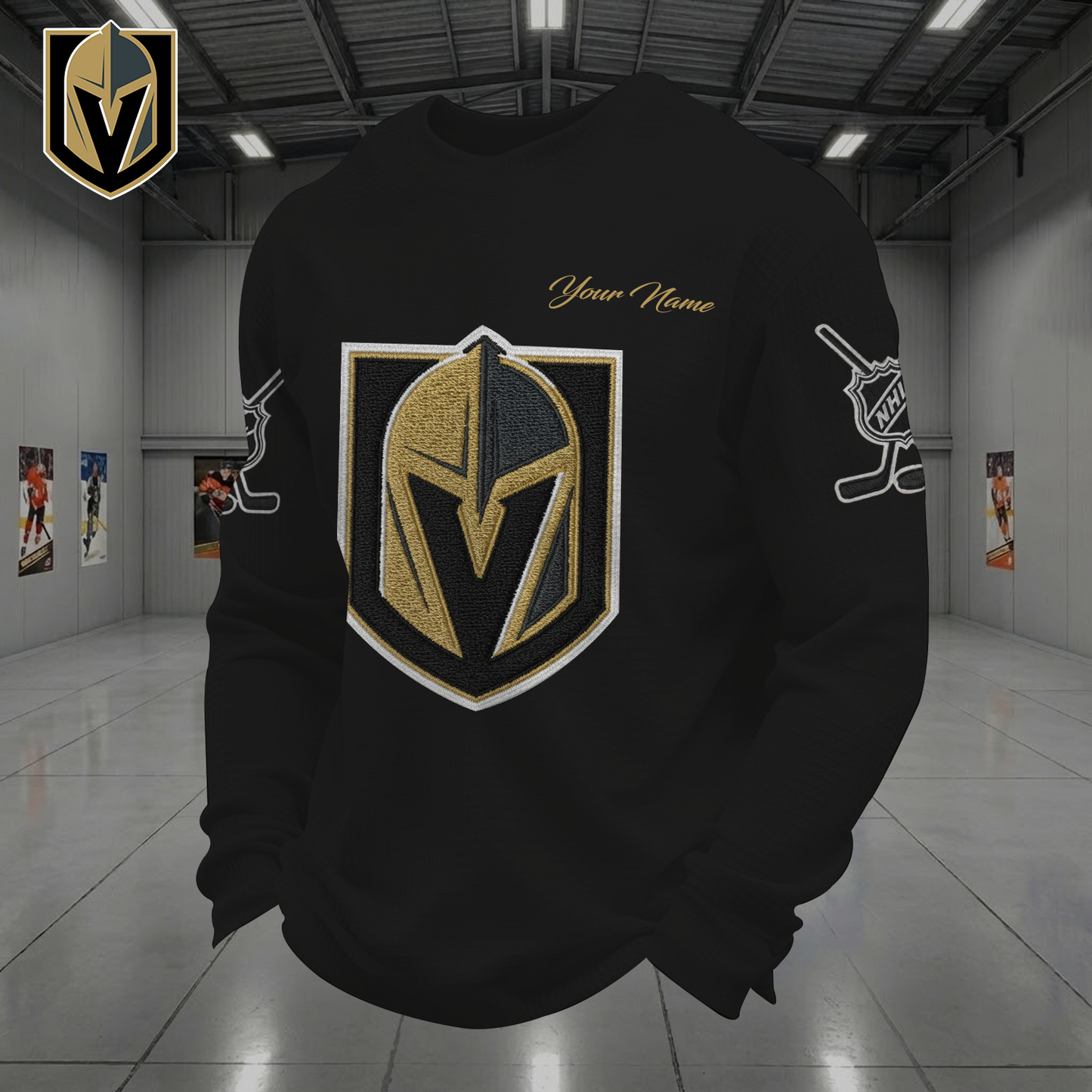 VEG X NHL Men Football Waffle Long Sleeve T-Shirt V1 NAK NHT