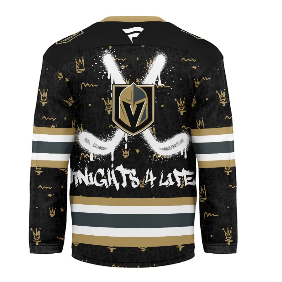 VGK Premium NHL Graffiti My Team 4 Life Hockey Jersey DDT NTL