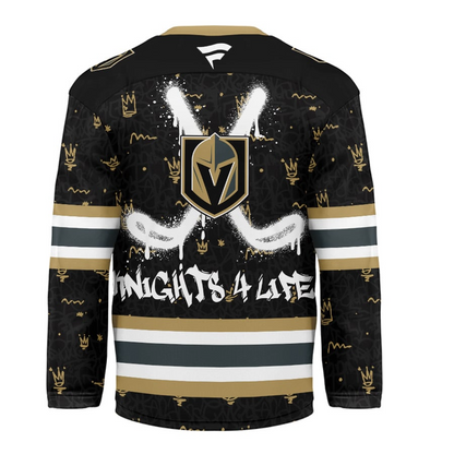 VGK Premium NHL Graffiti My Team 4 Life Hockey Jersey DDT NTL