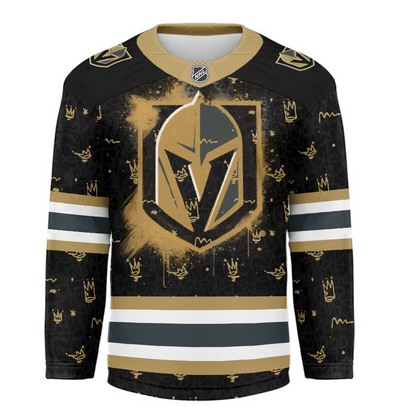 VGK Premium NHL Graffiti My Team 4 Life Hockey Jersey DDT NTL