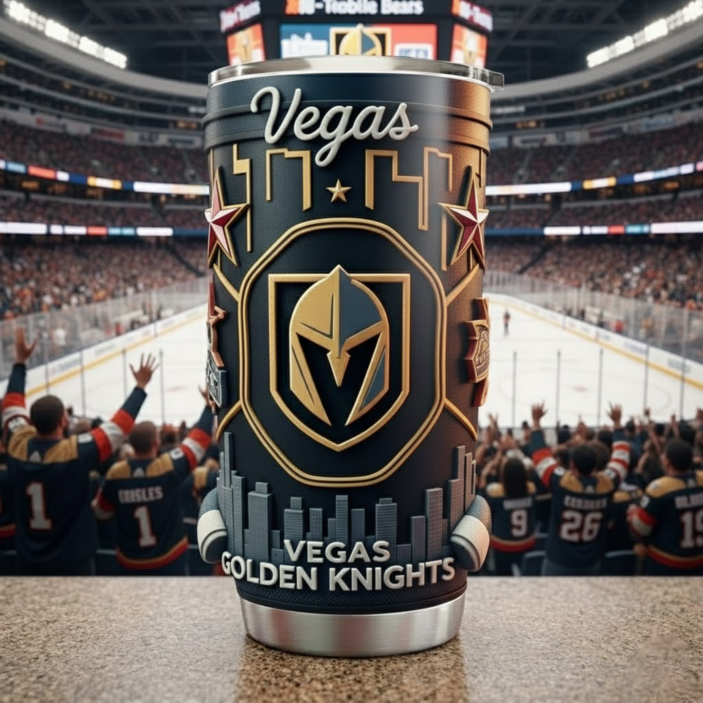 VGK X NHL mascot-shaped thermal mug NAK NHT