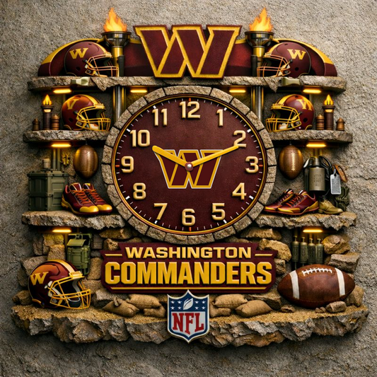 WAS X NFL Master Arena Clock NAK NHT