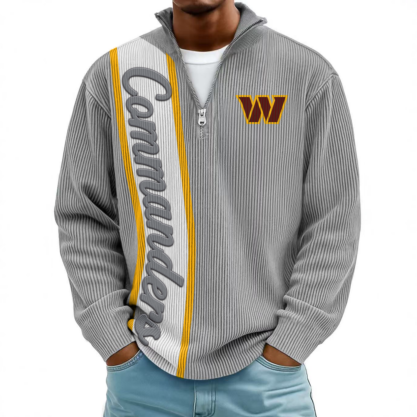 WAS x NFL Mokaloha Men's Waffle Henley Shirts DATND TANTD