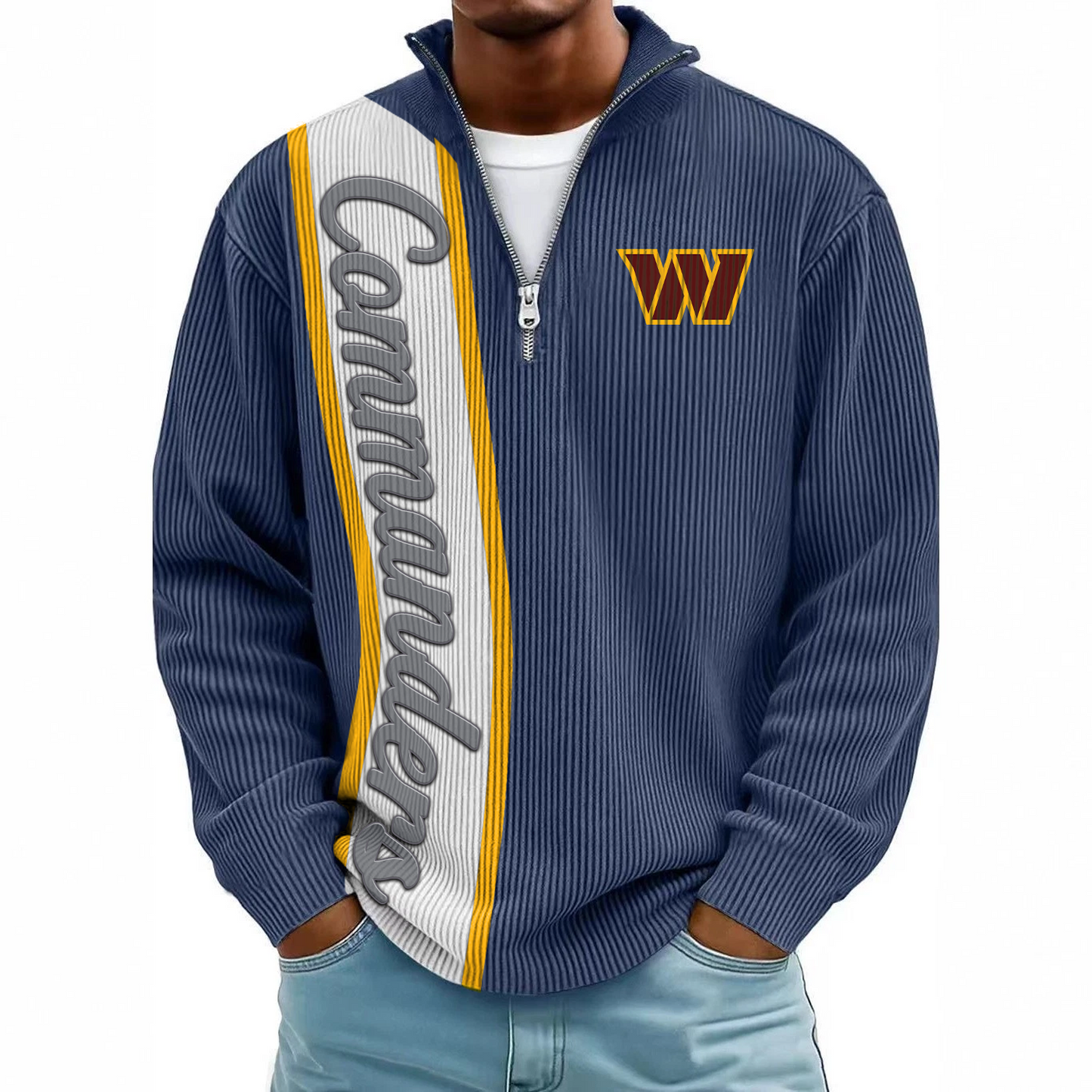 WAS x NFL Mokaloha Men's Waffle Henley Shirts DATND TANTD