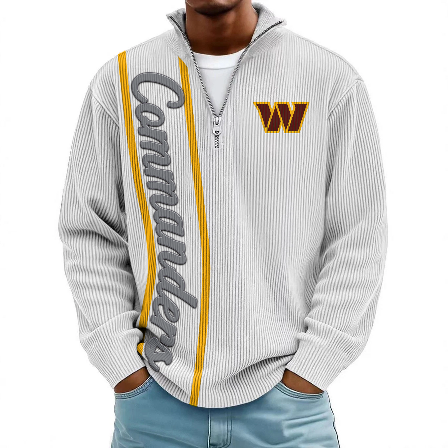 WAS x NFL Mokaloha Men's Waffle Henley Shirts DATND TANTD