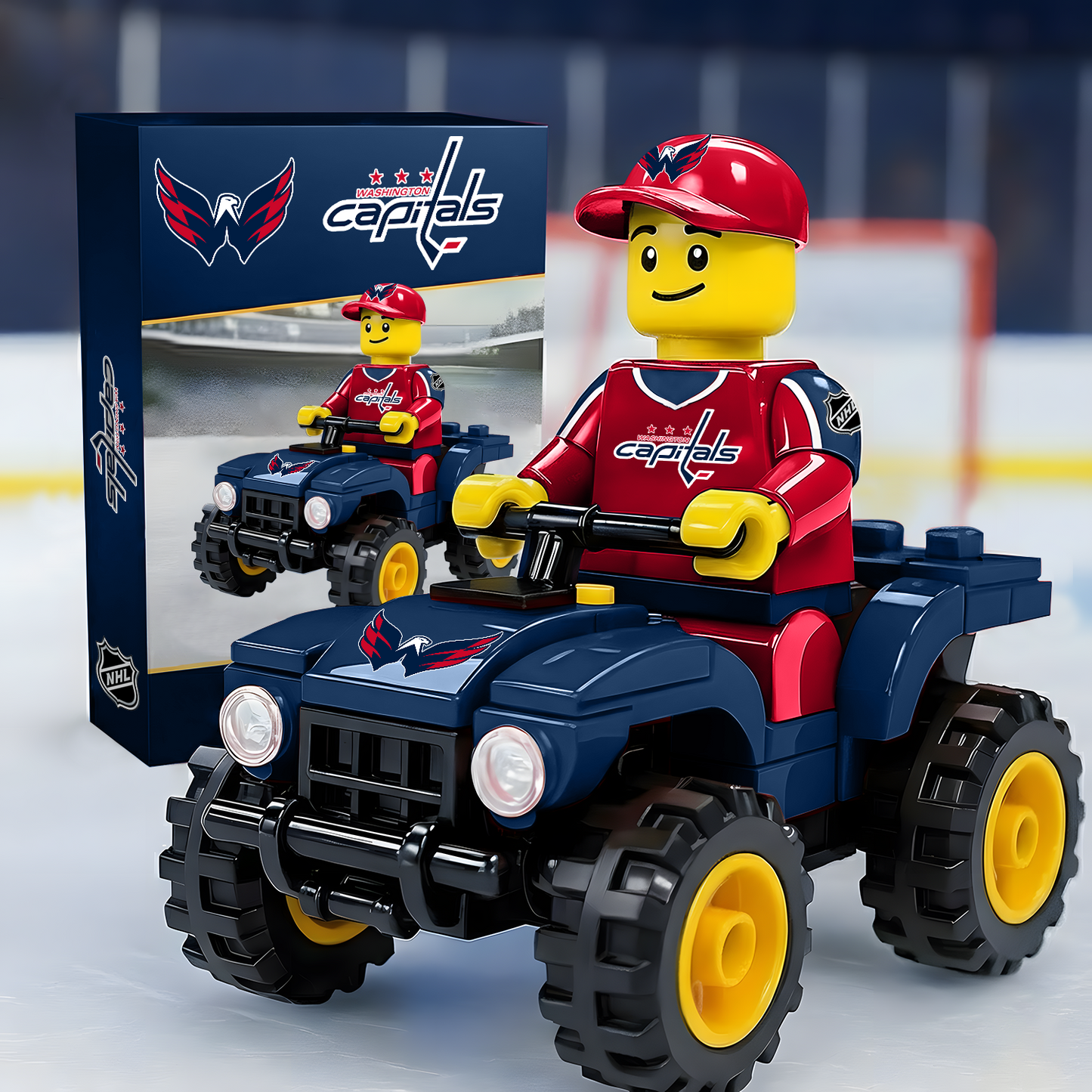 WAS X NHL Team Off-Road Vehicle Building Block Set NAK NHT