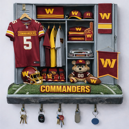 WC x NFL Changing Room Personalized 3D Visual Effect Acrylic Key Holder DDT NTL