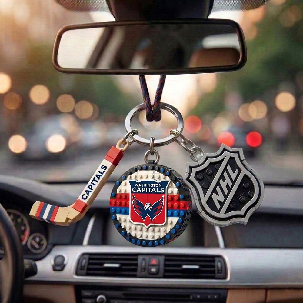 WC x NHL Building Blocks Hockey Puck Car Mirror Hanging NAK TTT