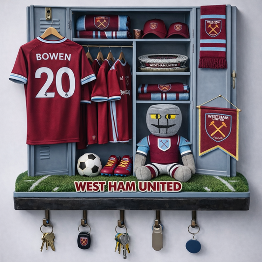 WES x EPL Changing Room Personalized 3D Visual Effect Acrylic Key Holder DDT NTL