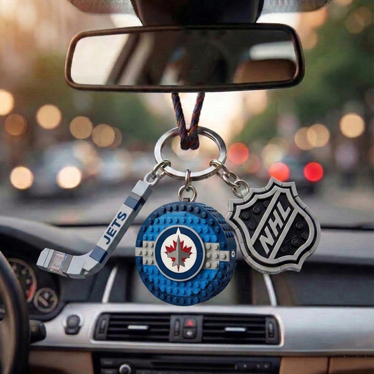 WJ x NHL Building Blocks Hockey Puck Car Mirror Hanging NAK TTT