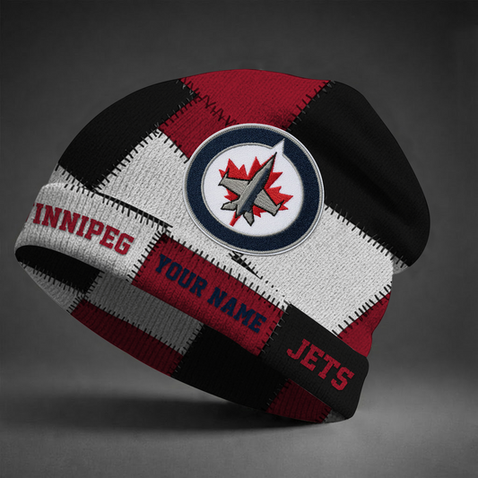 WPG X NHL Custom Name Beanie Hat Gifts For Fans - Limited Edition NAK NHT
