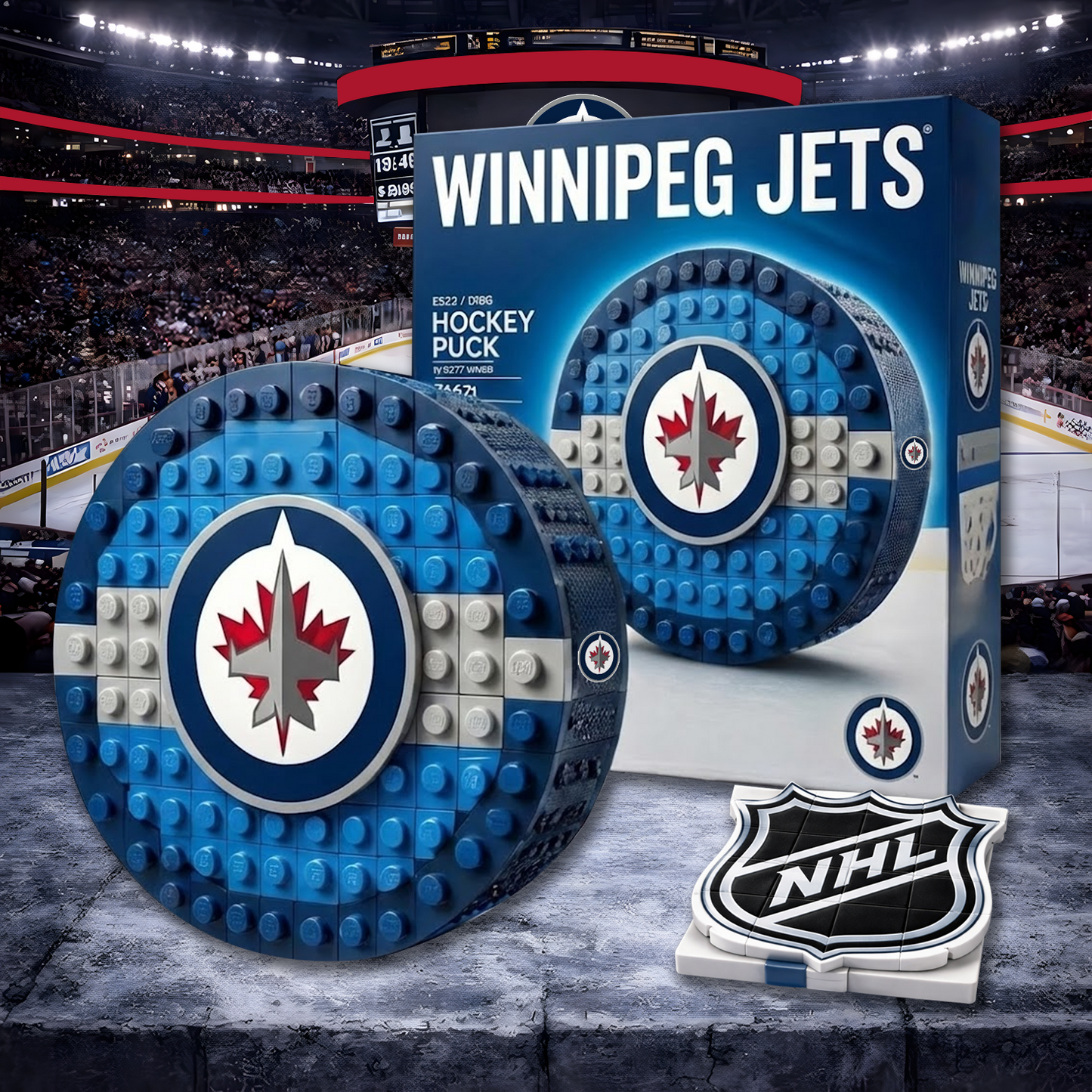 WPG X NHL Hockey Game Building Blocks NHT NAK