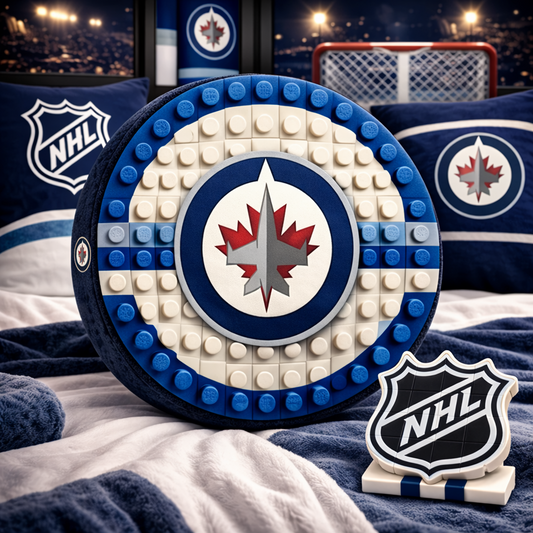 WPG x NHL Hockey Logo Plush Pillow NAK NHT