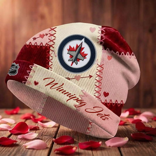 WPG X NHL Warm Hearts Beanie - Valentine Gift V1 NAK NHT