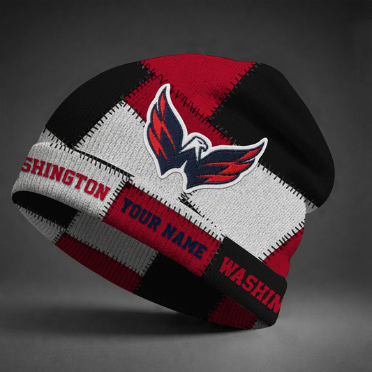 WSH X NHL Custom Name Beanie Hat Gifts For Fans - Limited Edition NAK NHT